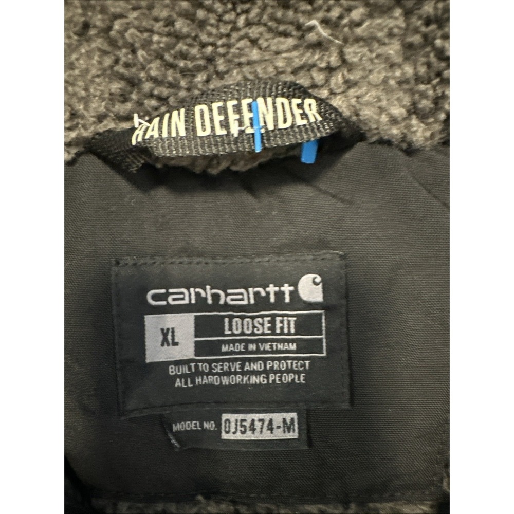 Carhartt Jacket Mens Black Sz XL Montana Insulated Heavy Puffer OJ5474-M Outdoor - Picture 2 of 10